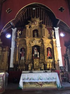Altar of the Church of Santa Bárbara in Mompox, Bolívar, Colombia
