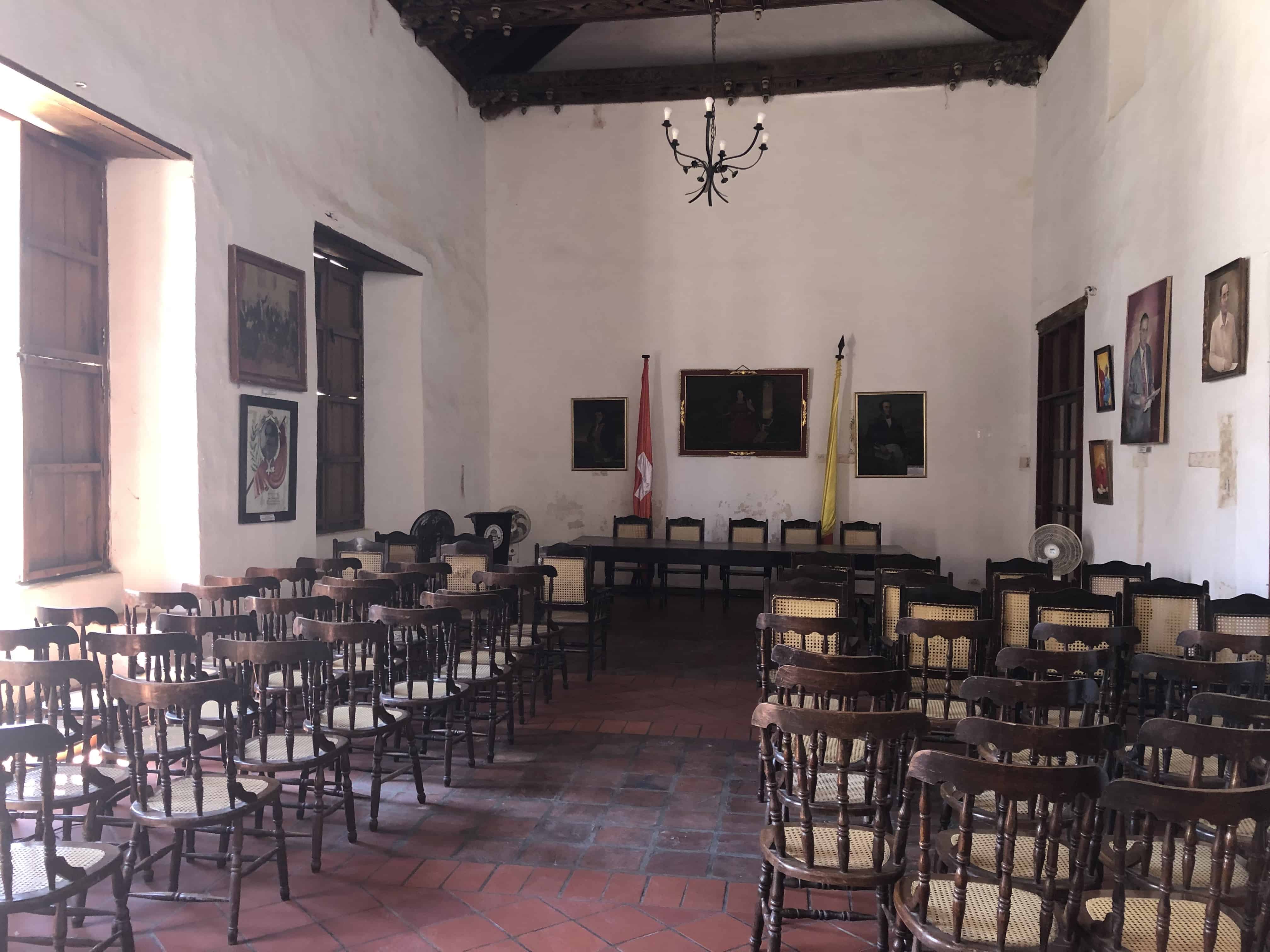 Meeting room in the Cultural Center of Mompox, Bolívar, Colombia