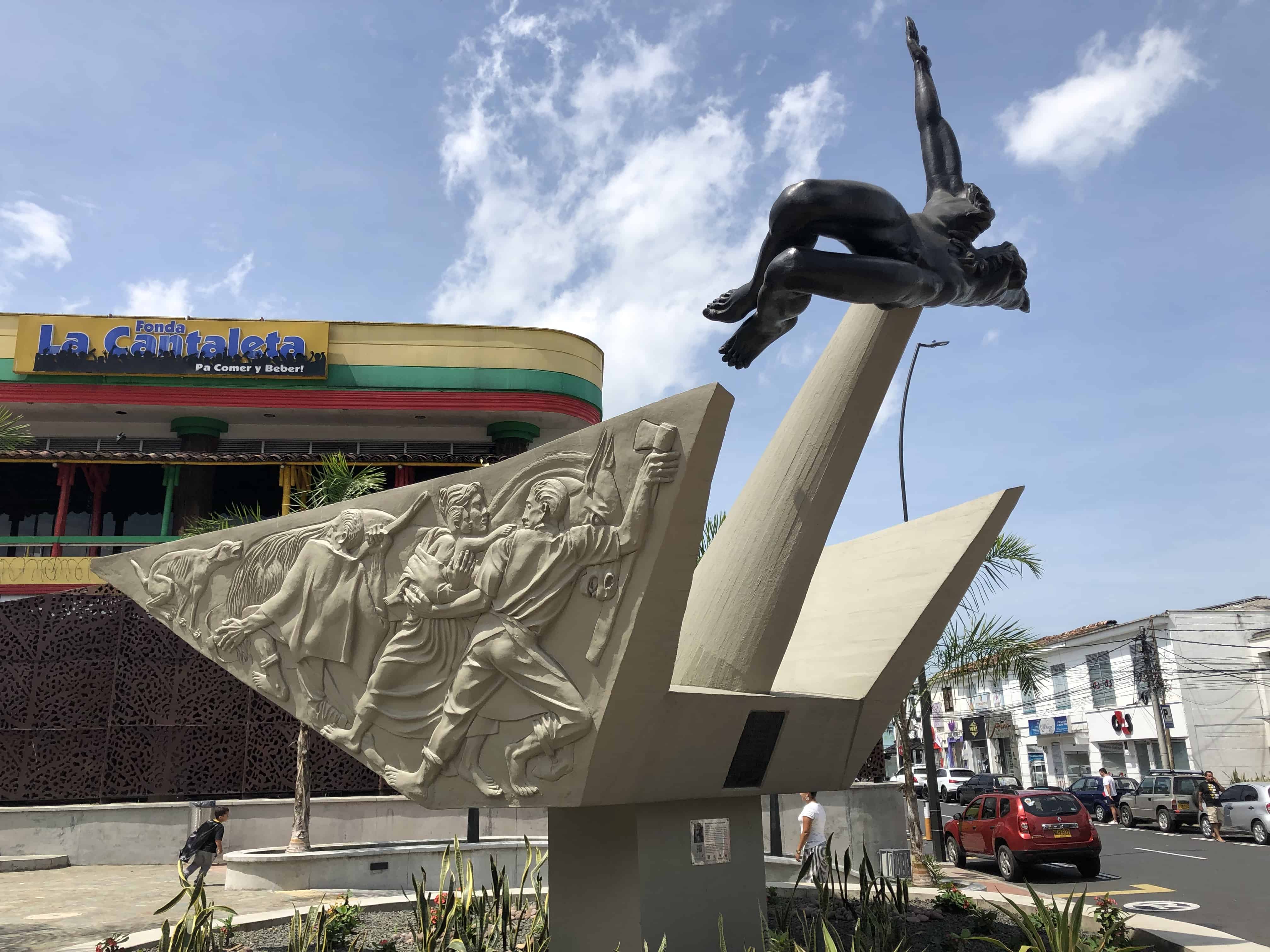 Monument to the Founders on Circunvalar in Pereira, Risaralda, Colombia