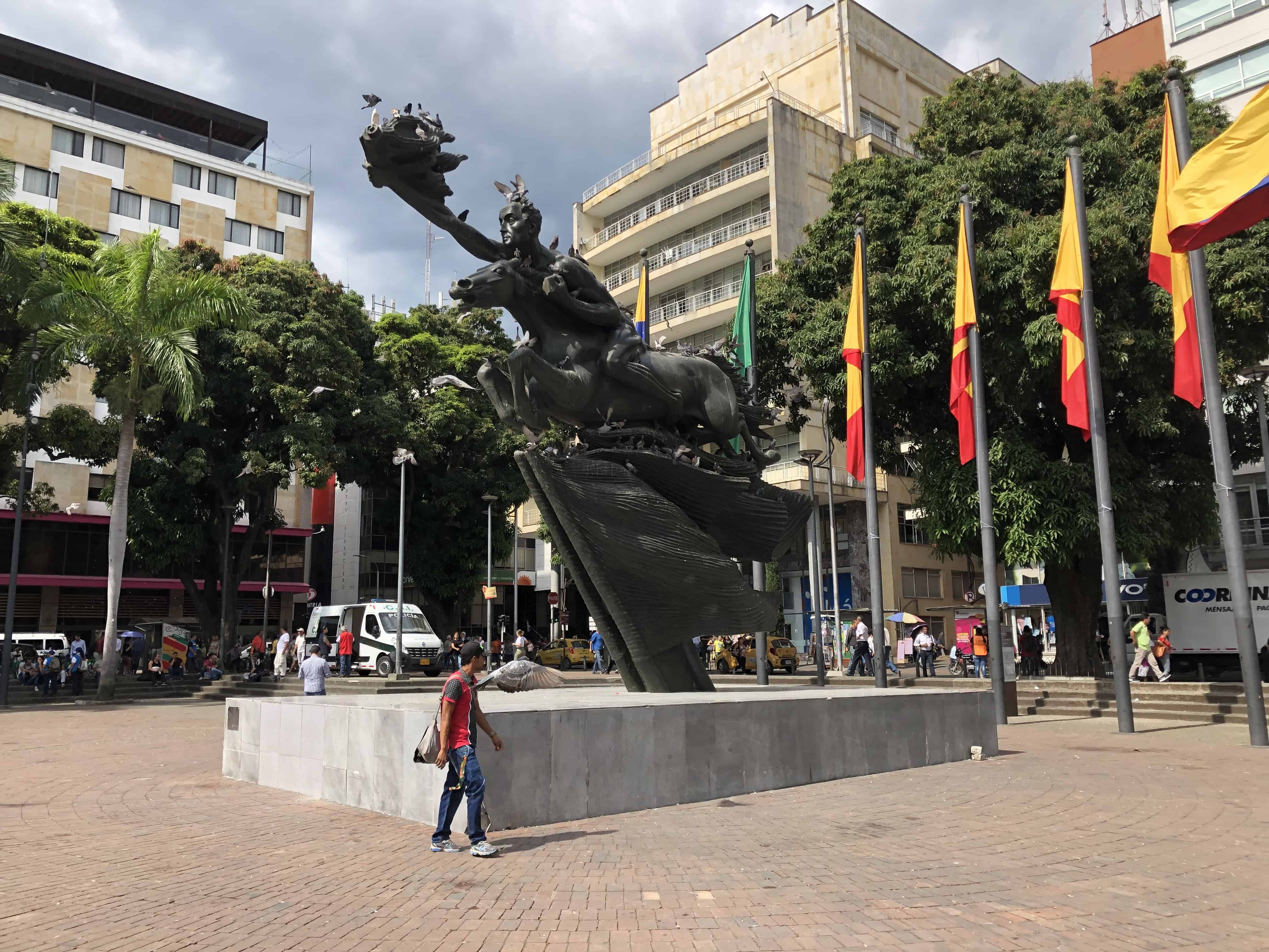 Naked Bolívar on Plaza de Bolívar, Pereira, Risaralda, Colombia