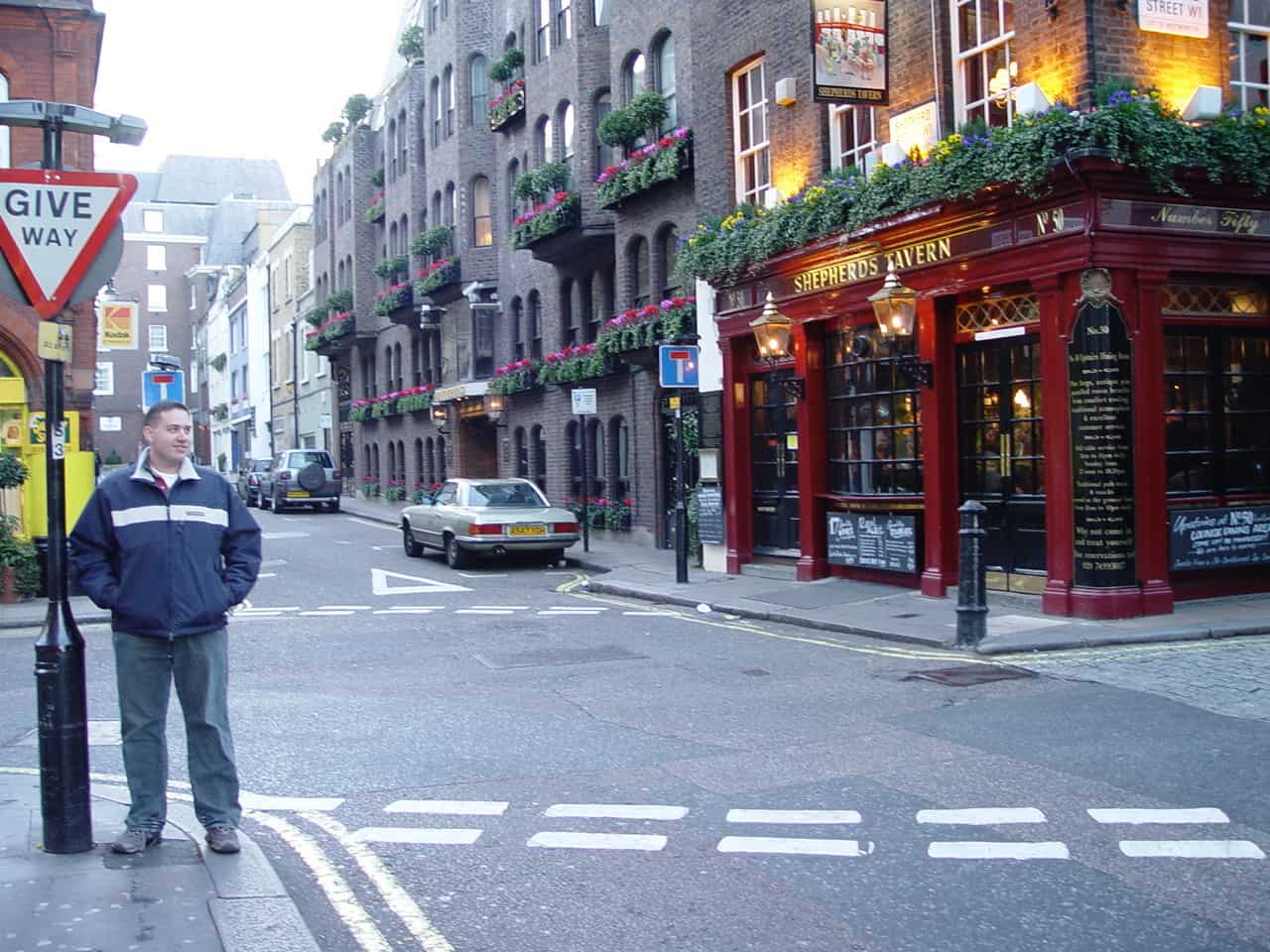 Shepherd Street in Westminster, London, England