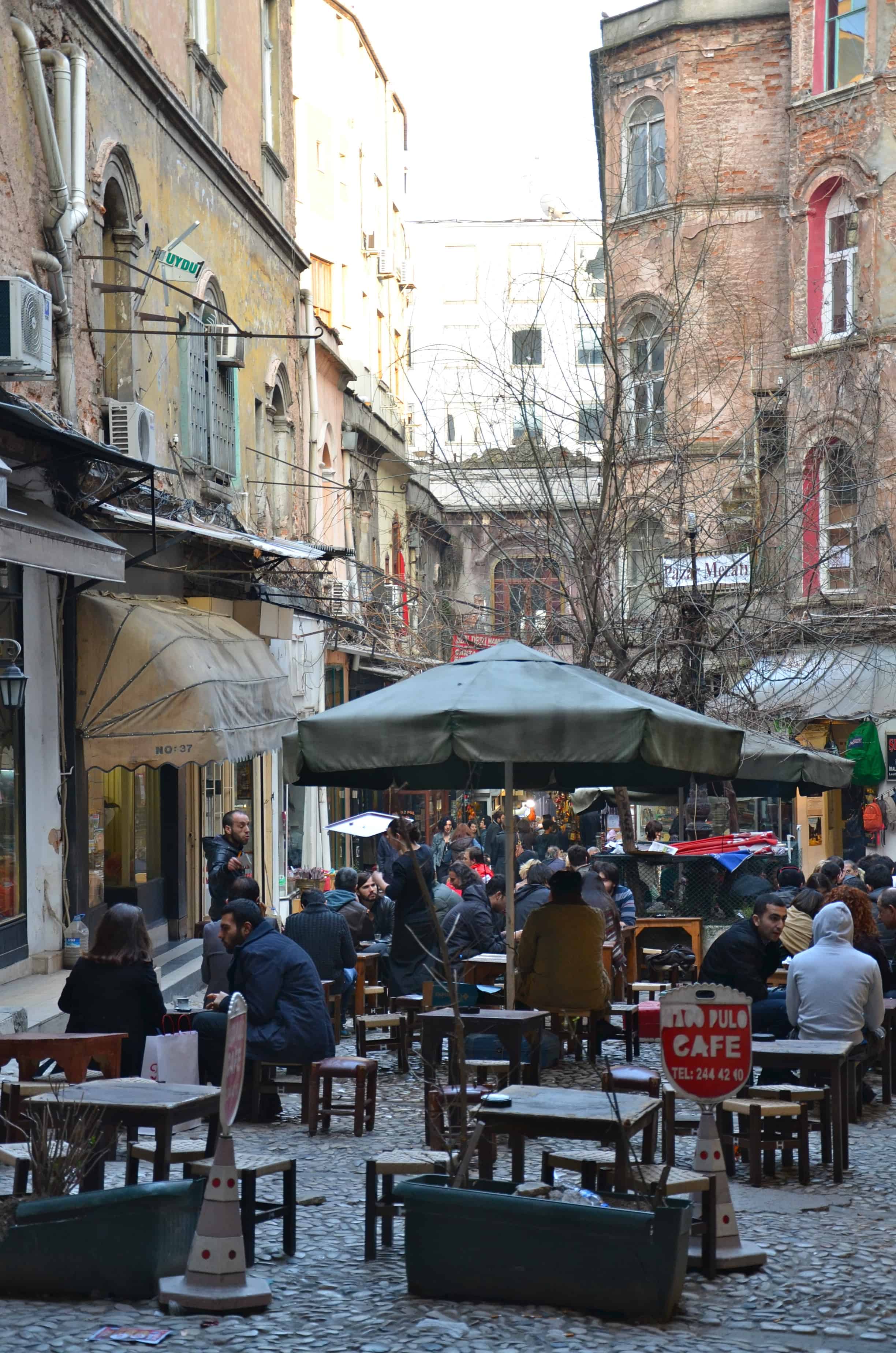 Hazzopulo Passage in March 2012 on Istiklal Street in Istanbul, Turkey