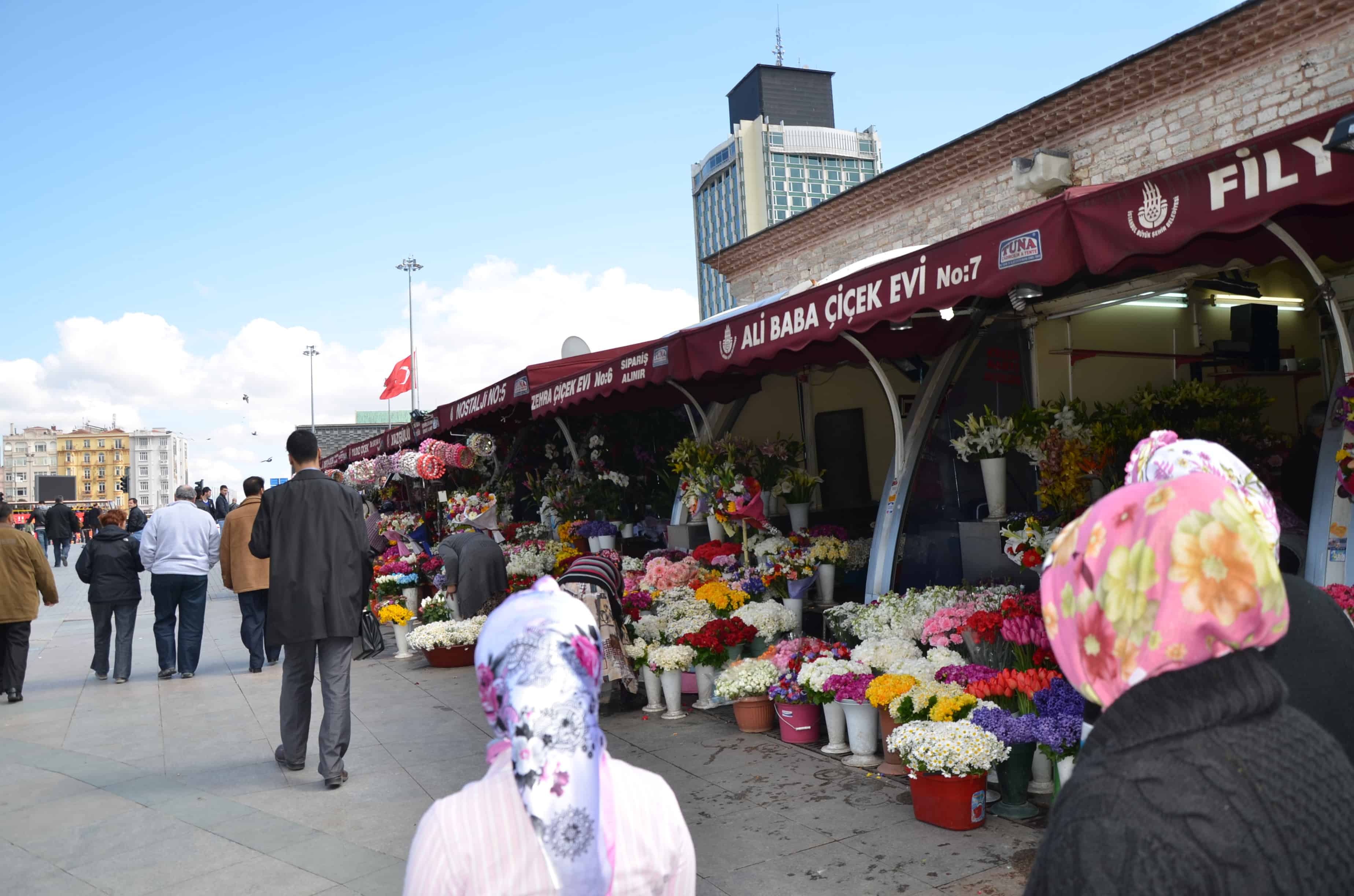 Former flower market outside the Maksem in 2012