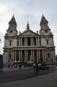 West front at St. Paul's Cathedral in London, England