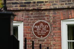 Plaque for J.B. Priestley