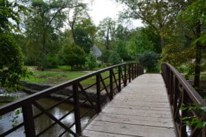 Bridge at Deep River County Park in Hobart, Indiana