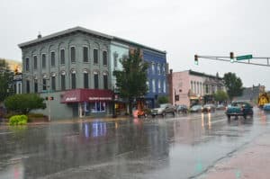 Buildings on Lincolnway in La Porte, Indiana