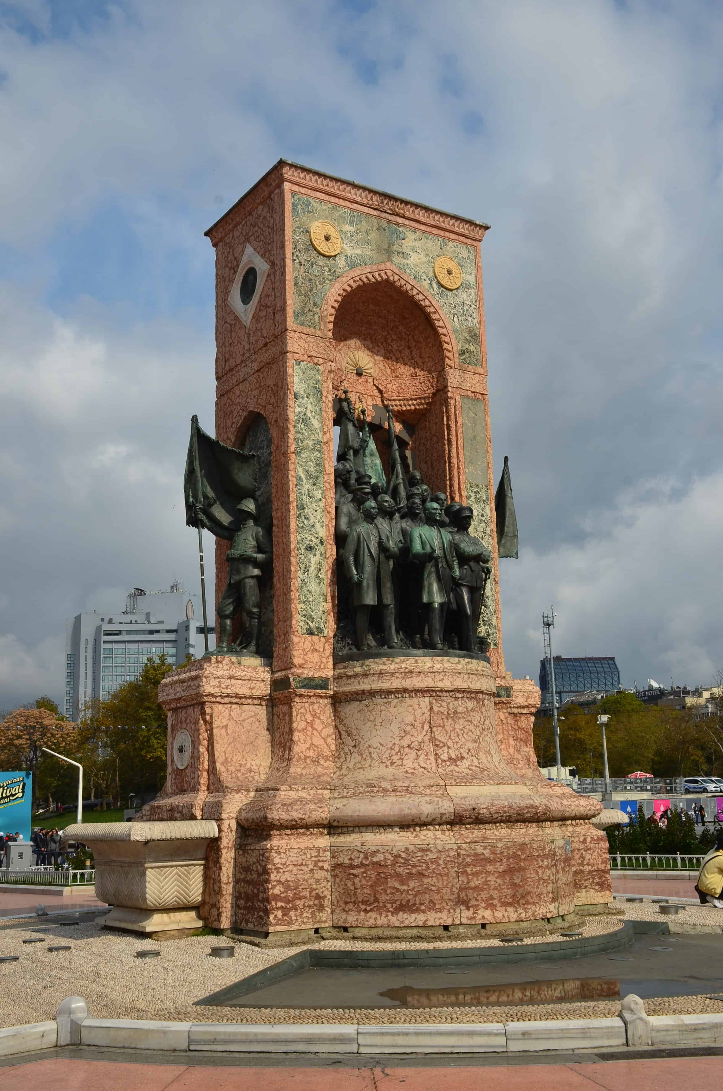 Republic Monument at Taksim Square in Istanbul, Turkey