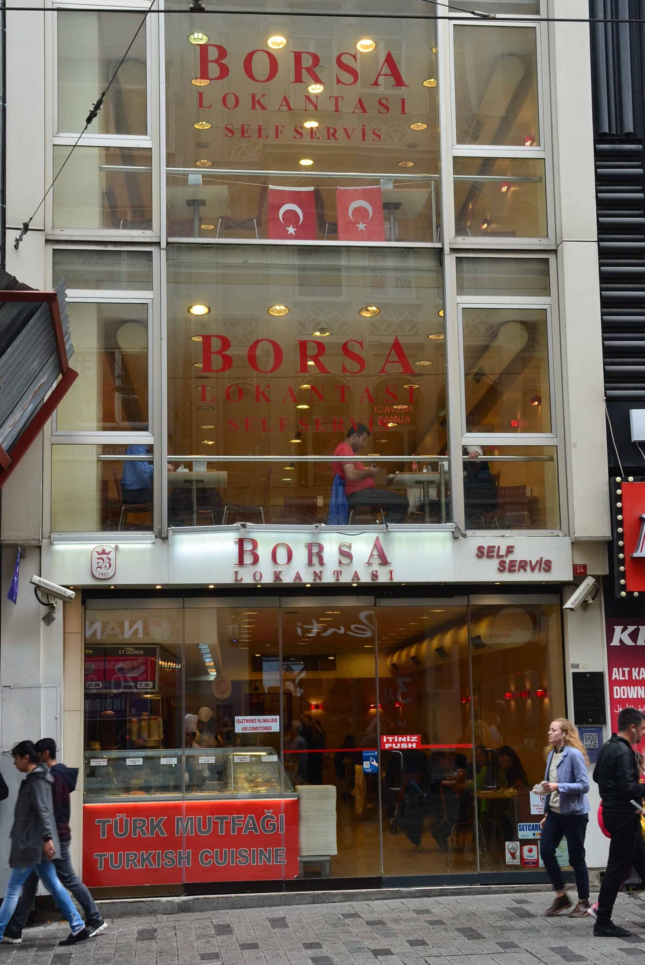 Borsa Lokantası on Istiklal Street in Istanbul, Turkey