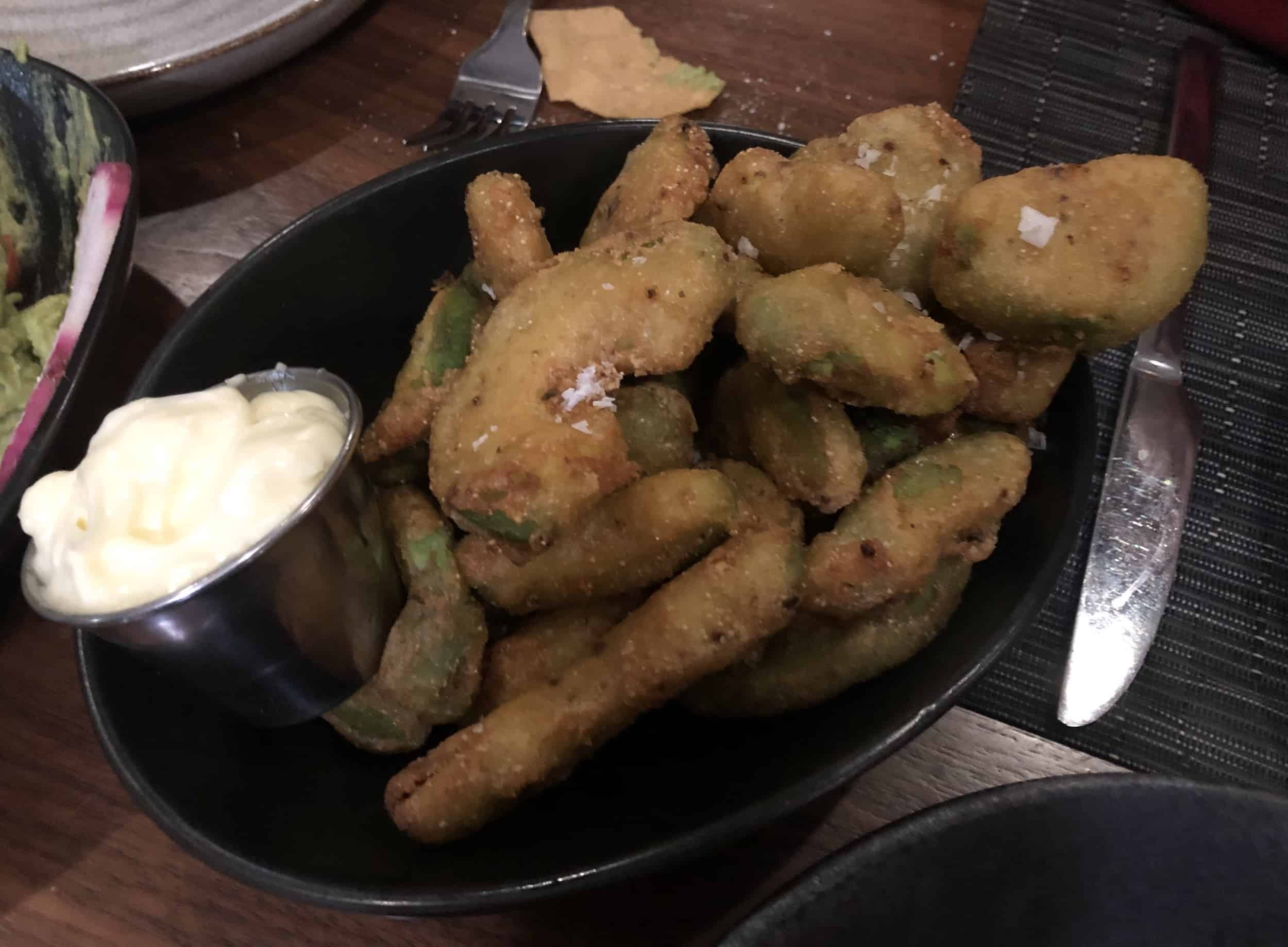 Fried avocados at Provecho Latin Provisions