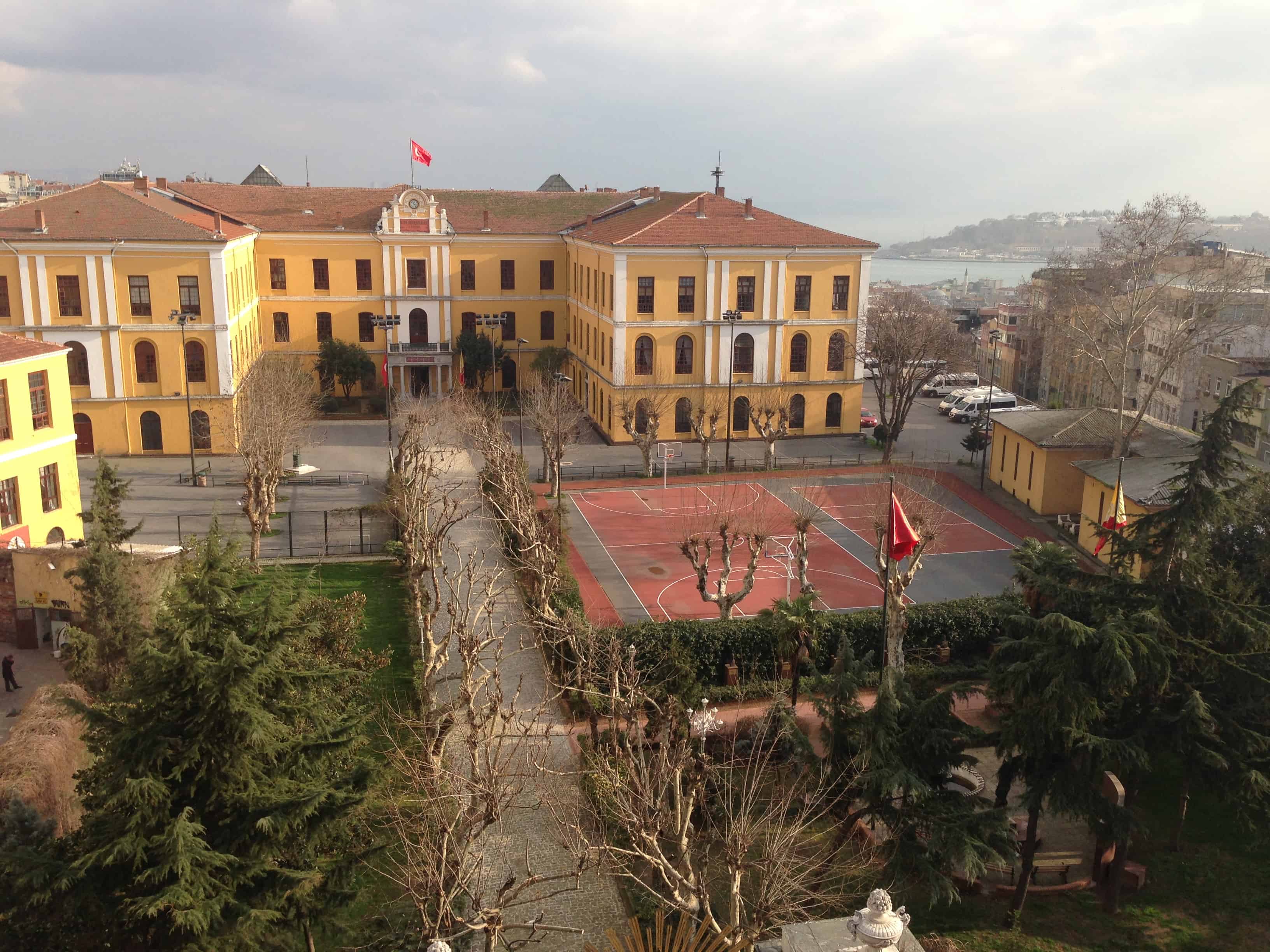 Galatasaray High School on Istiklal Street in Istanbul, Turkey