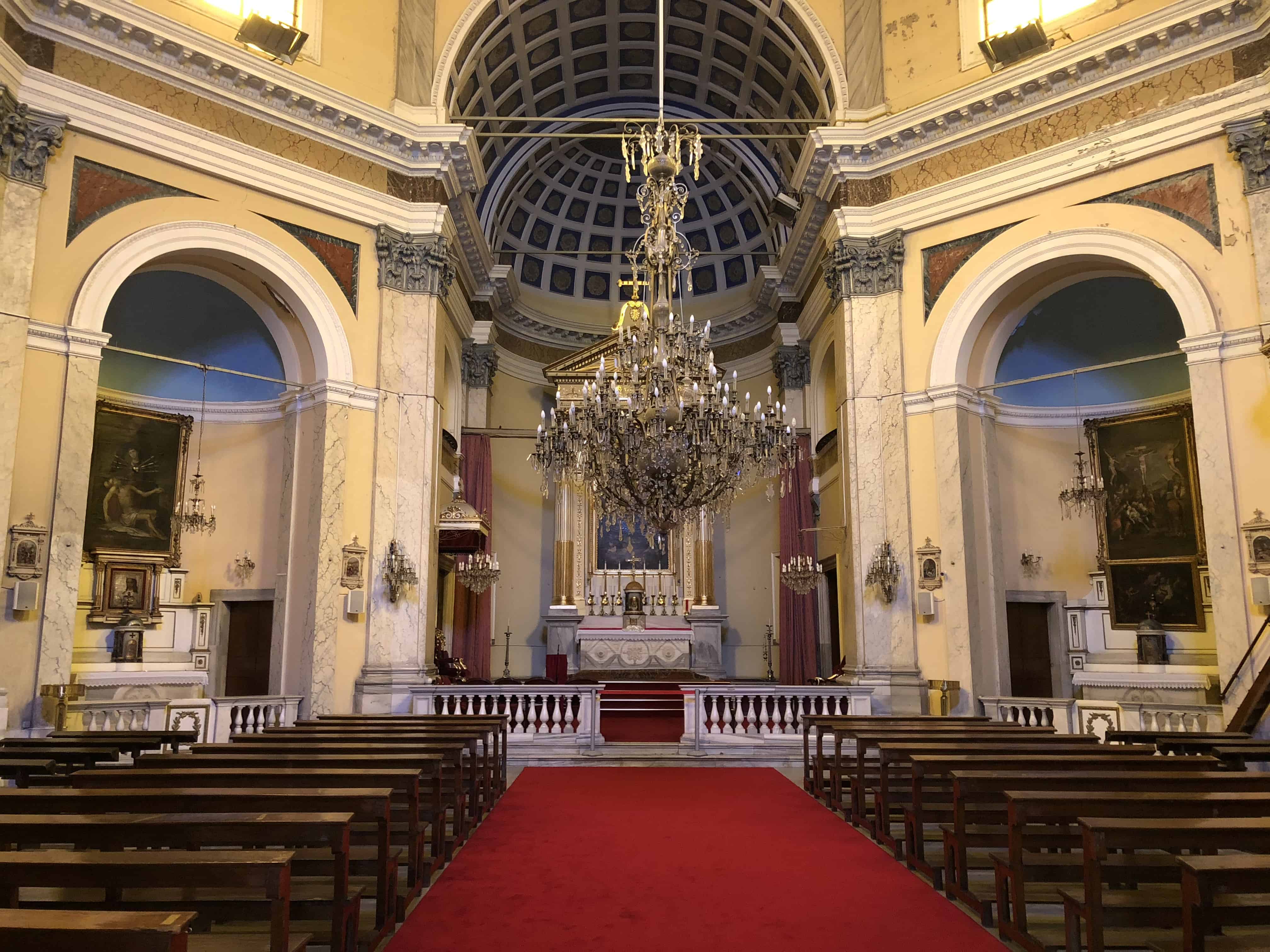 Interior at Vosgeperan Armenian Catholic Church in Istanbul, Turkey