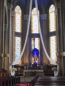 Altar at St. Antoine Church in Istanbul, Turkey