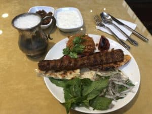 Adana kebab at Özurfa Kebap