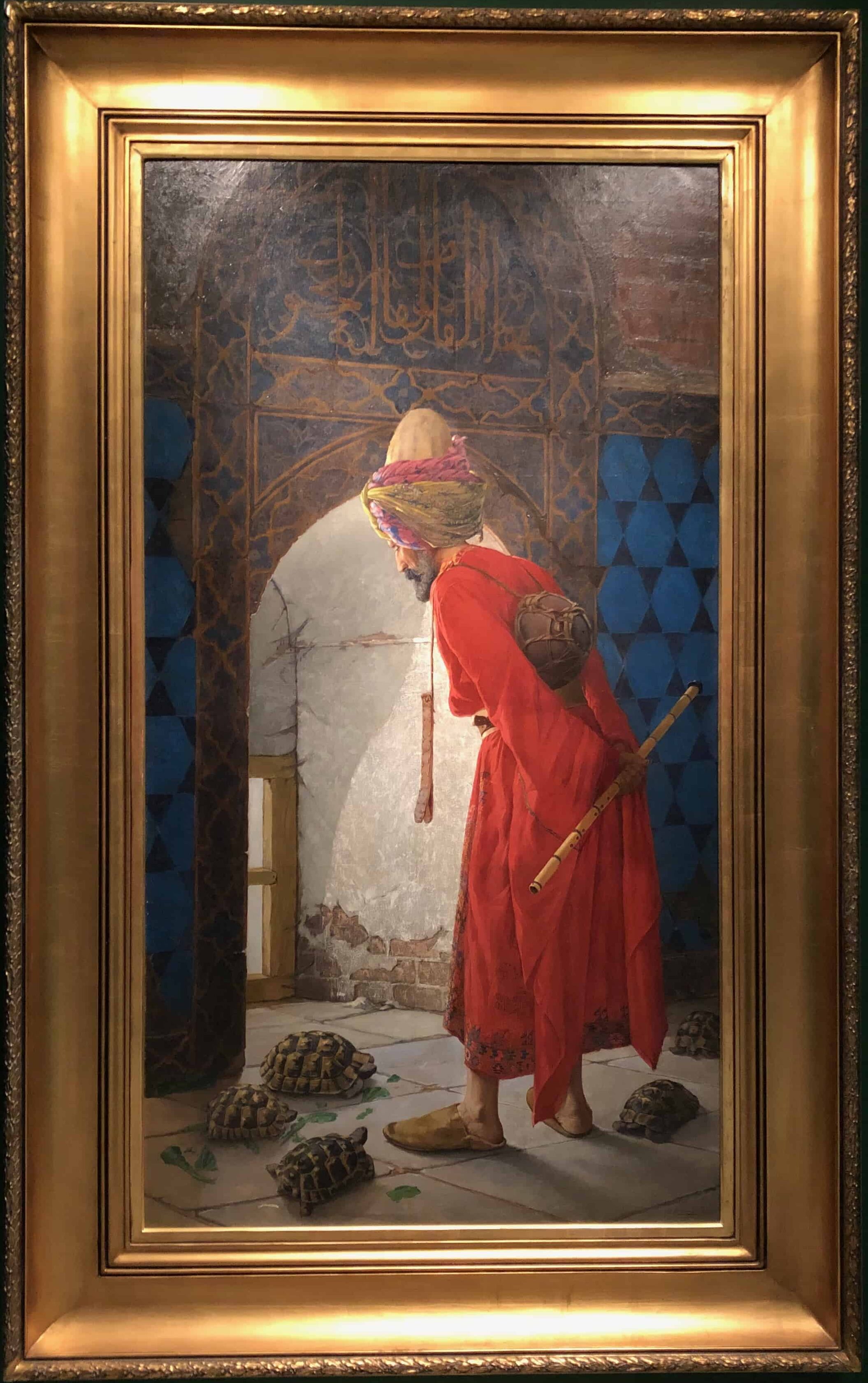 The Tortoise Trainer, Osman Hamdi Bey (1906) at the Pera Museum in Istanbul, Turkey