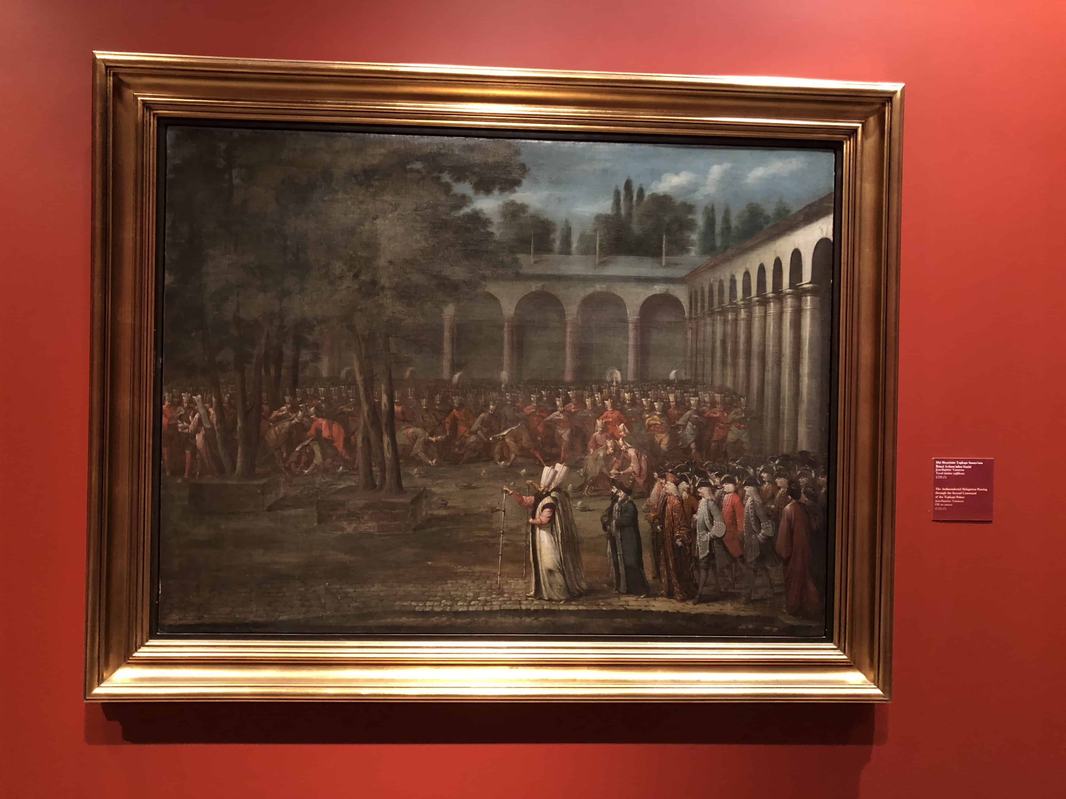 The Ambassadorial Delegation Parading through the Second Courtyard at the Topkapı Palace, Jean-Baptiste van Mour (1725?)