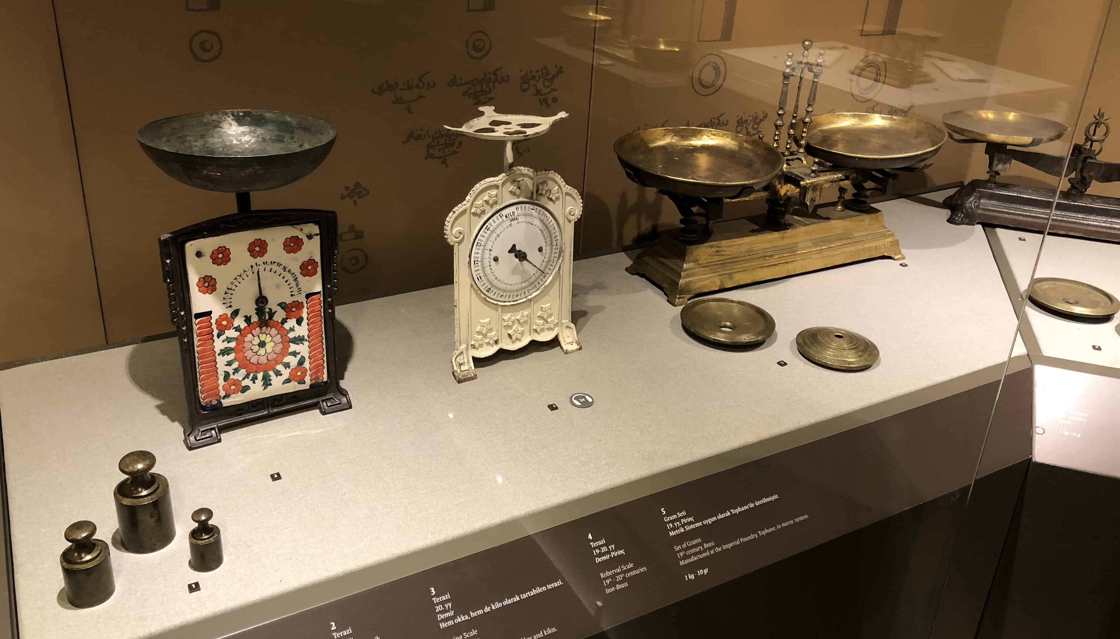 19th and 20th century Ottoman scales at the Pera Museum