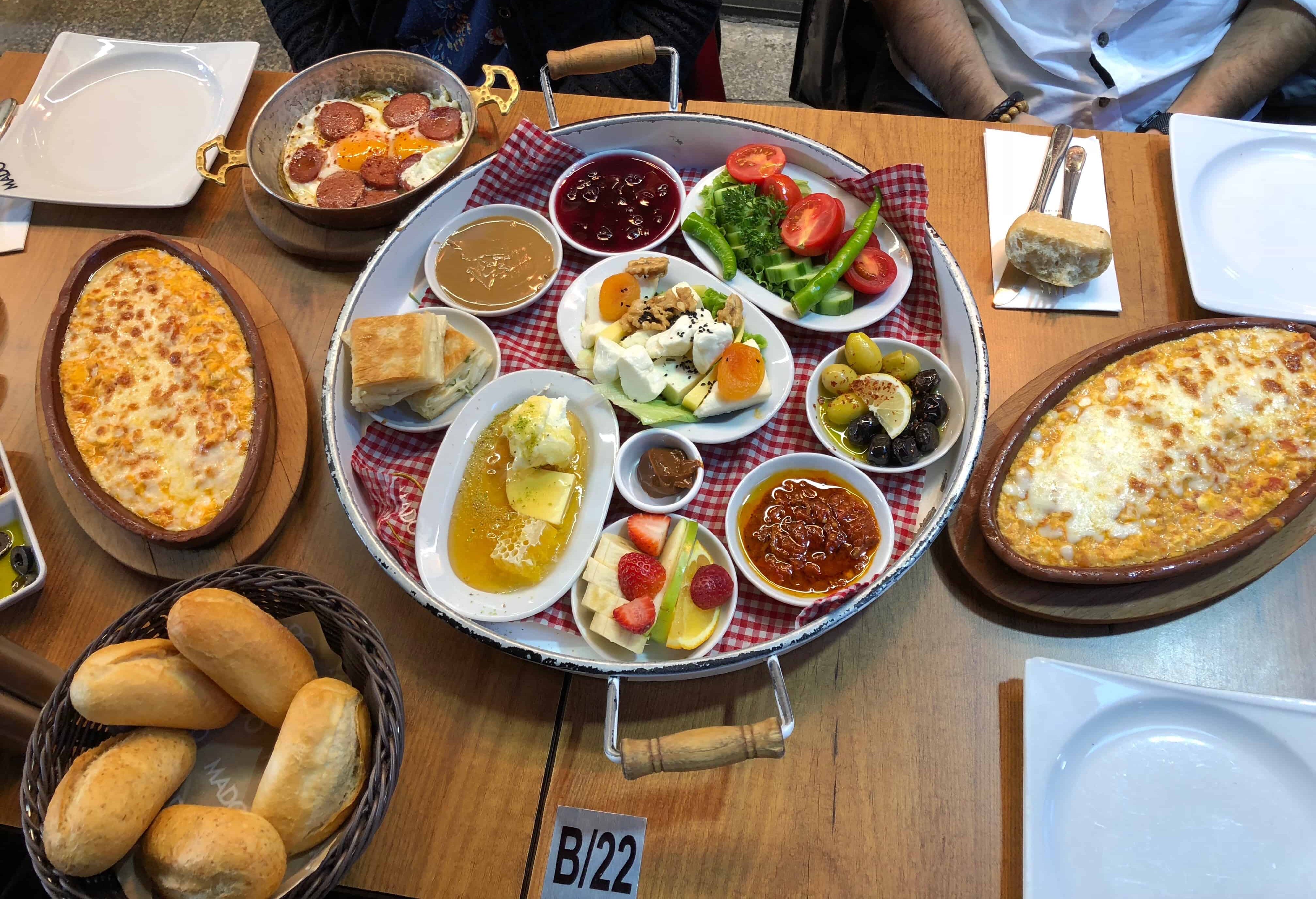 Turkish breakfast at Mado
