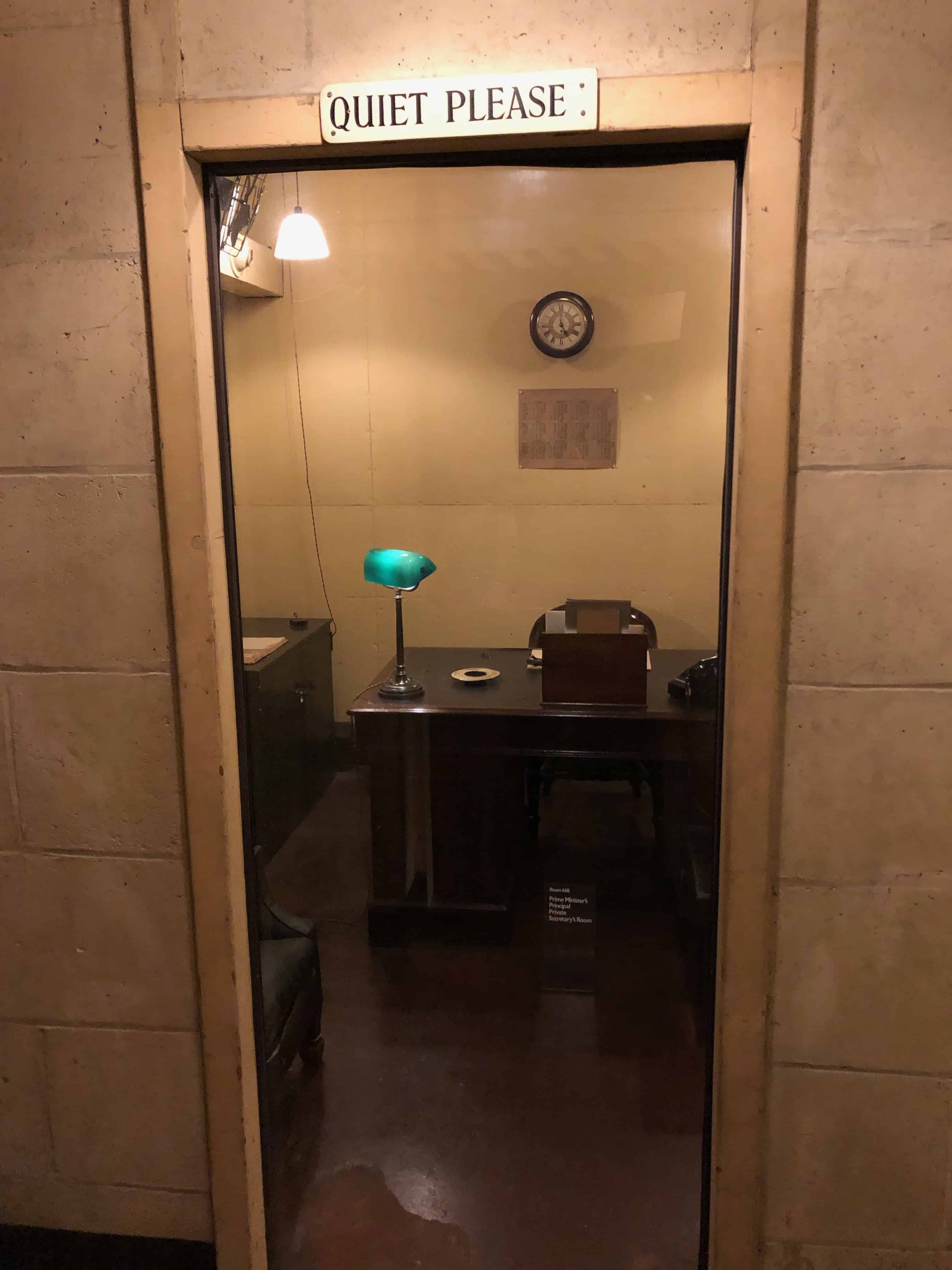 Prime Minister's Principal Private Secretary's Room at the Churchill War Rooms in London, England