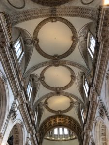 Vault of the nave at St. Paul's Cathedral in London, England