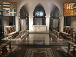 Order of the British Empire Chapel in the crypt at St. Paul's Cathedral in London, England