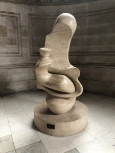 Mother and Child: Hood by Henry Moore (1983) in the north quire aisle at St. Paul's Cathedral in London, England