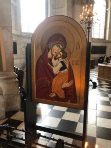 Icon in the narthex