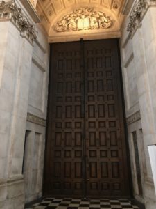 Great West Door at St. Paul's Cathedral in London, England