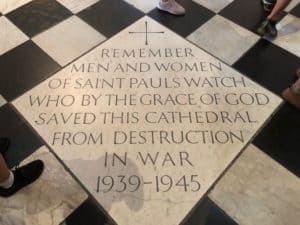 St. Paul's Watch plaque
