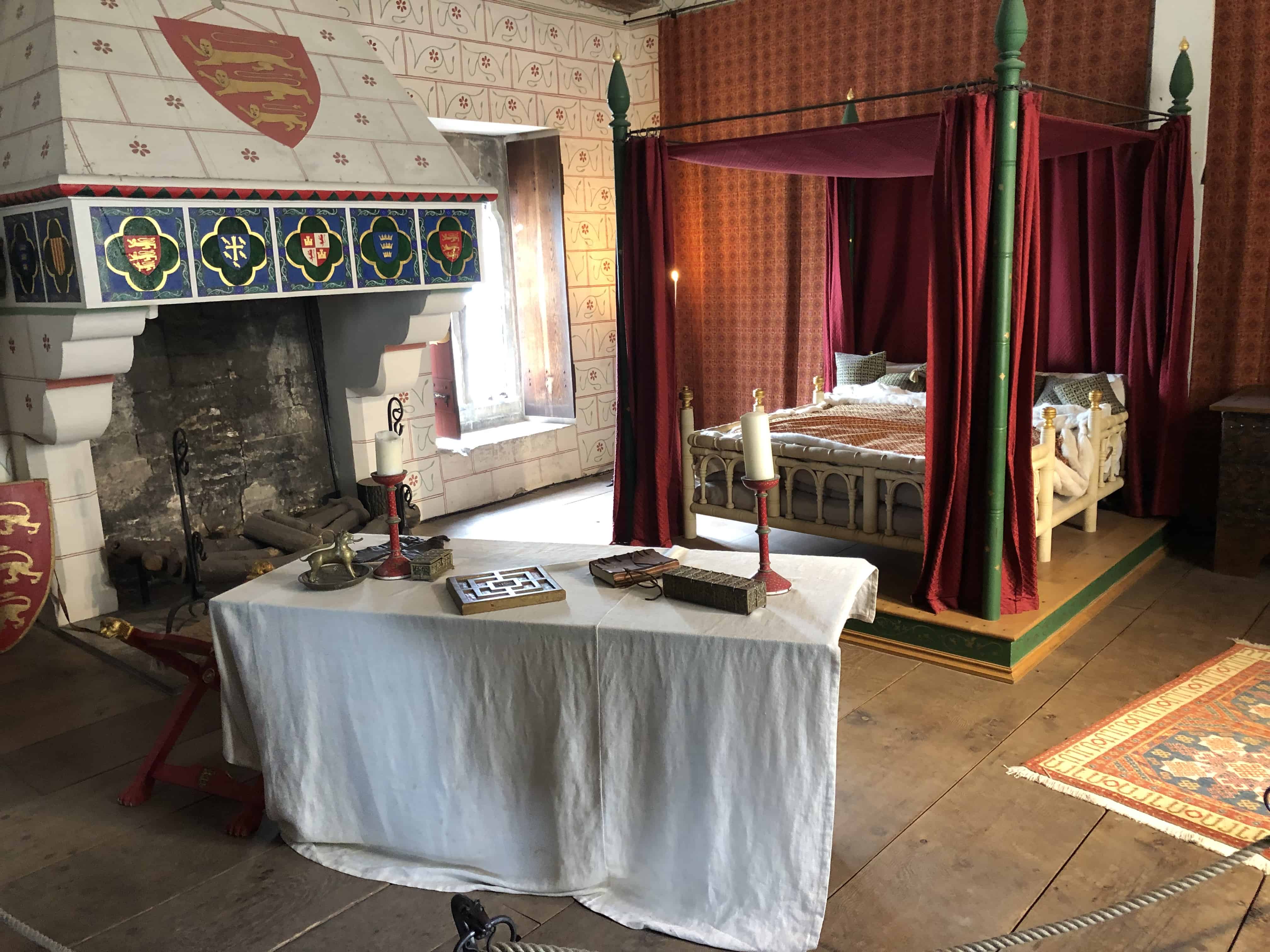 Edward I's bedchamber in St. Thomas's Tower of the Medieval Palace at the Tower of London in London, England