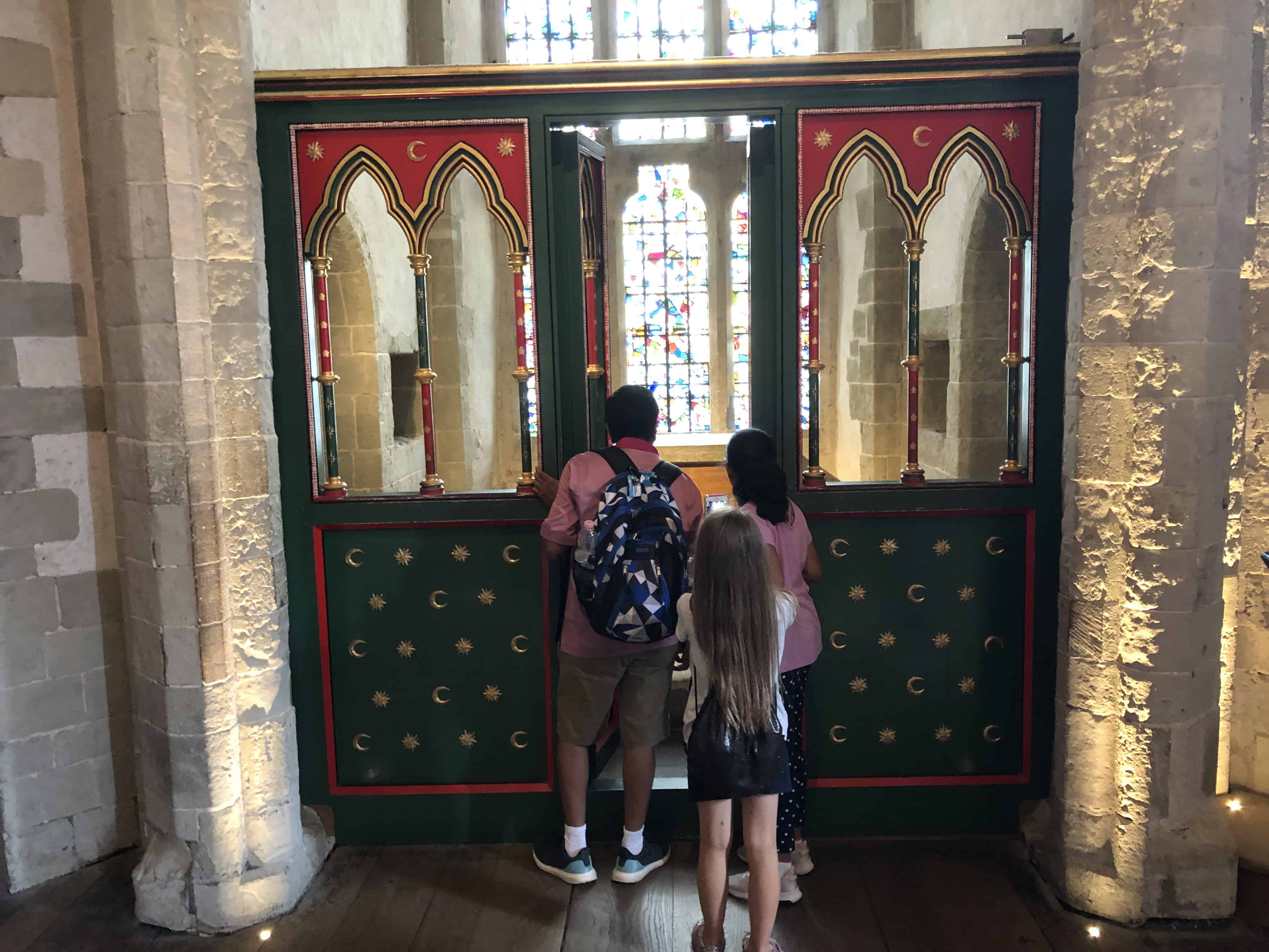 Chapel of the Wakefield Tower of the Medieval Palace at the Tower of London in London, England