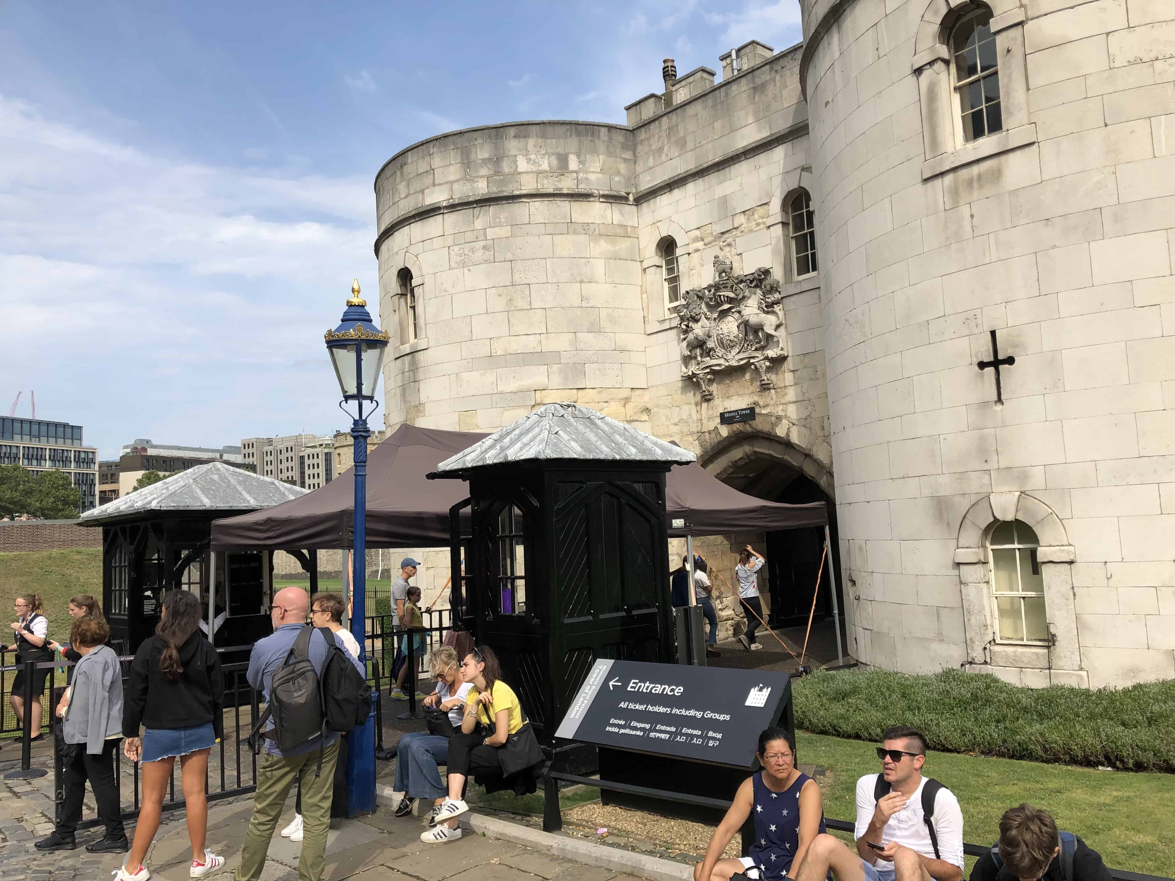 Entrance at the Tower of London, England