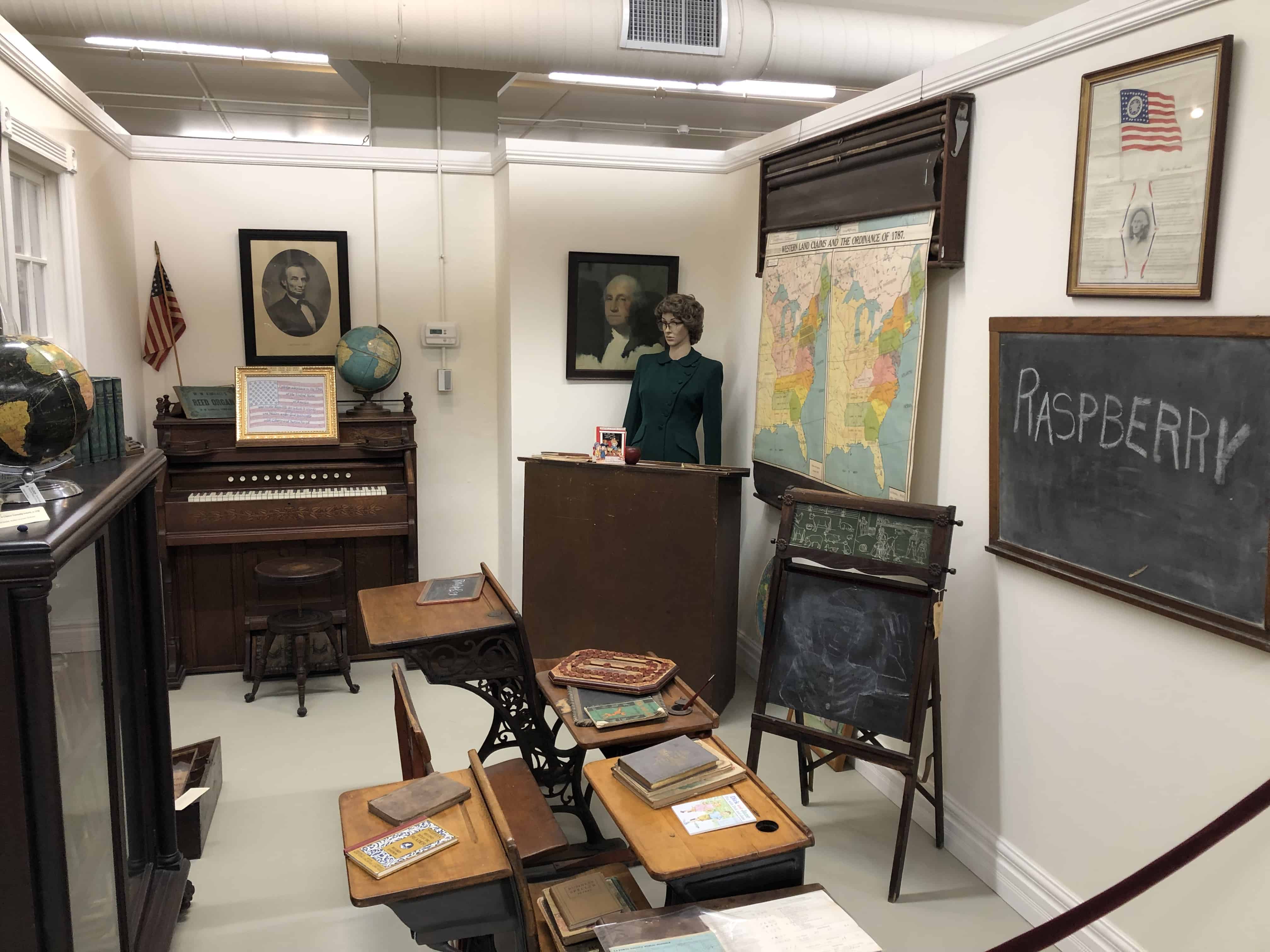 School at the La Porte County Historical Society Museum in La Porte, Indiana