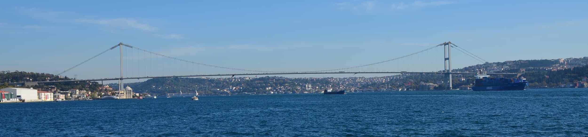 Bosporus Bridge in Istanbul, Turkey