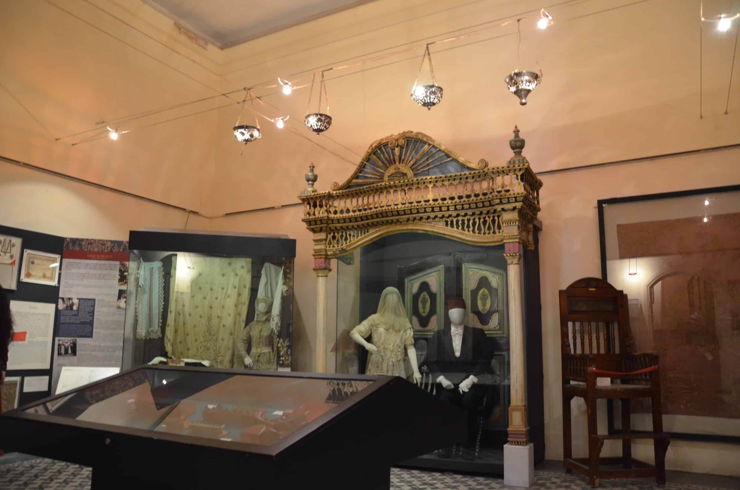 Former exhibit of the Museum of Turkish Jews at the Zülfaris Synagogue