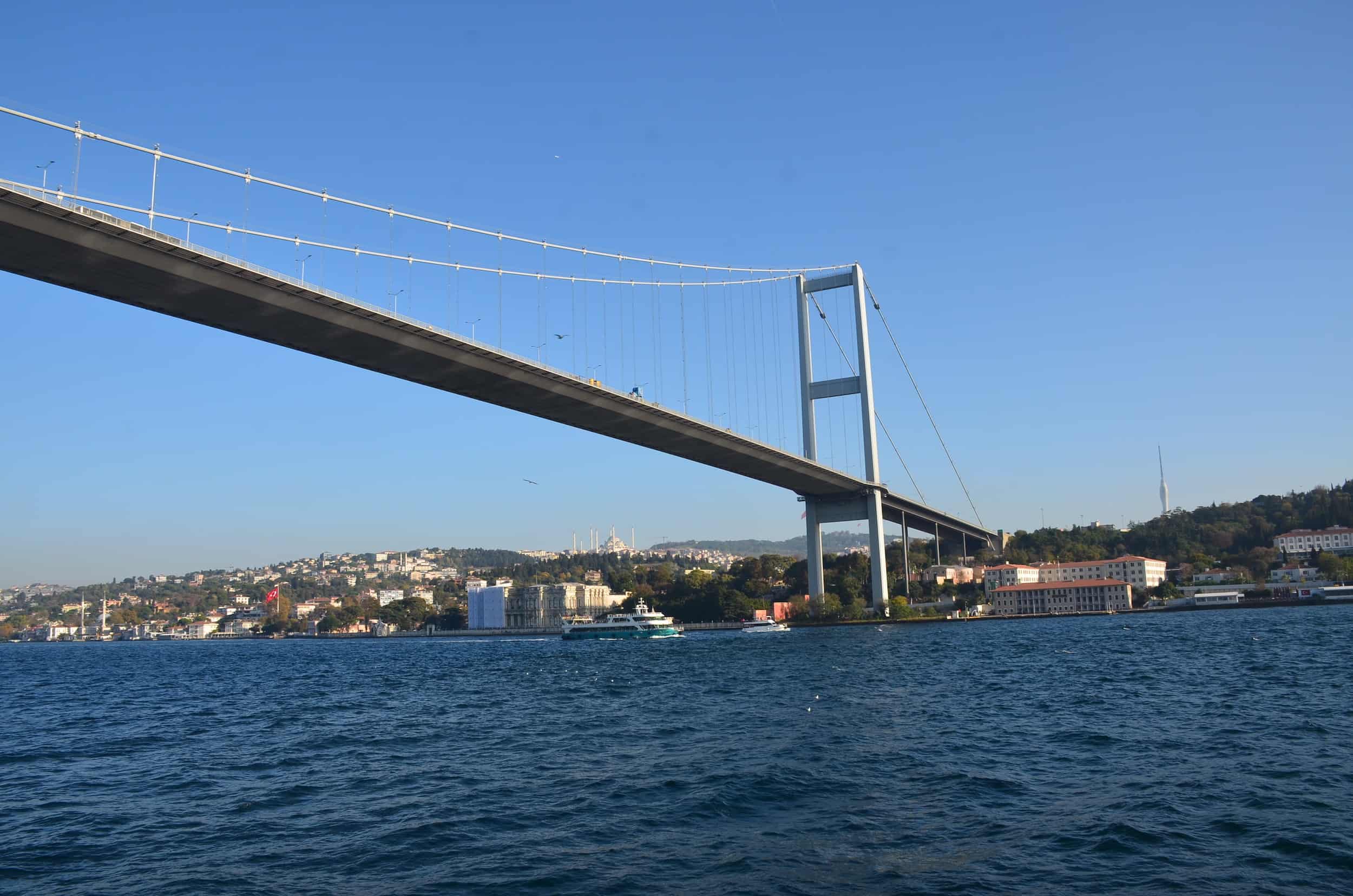 Bosporus Bridge in Istanbul, Turkey