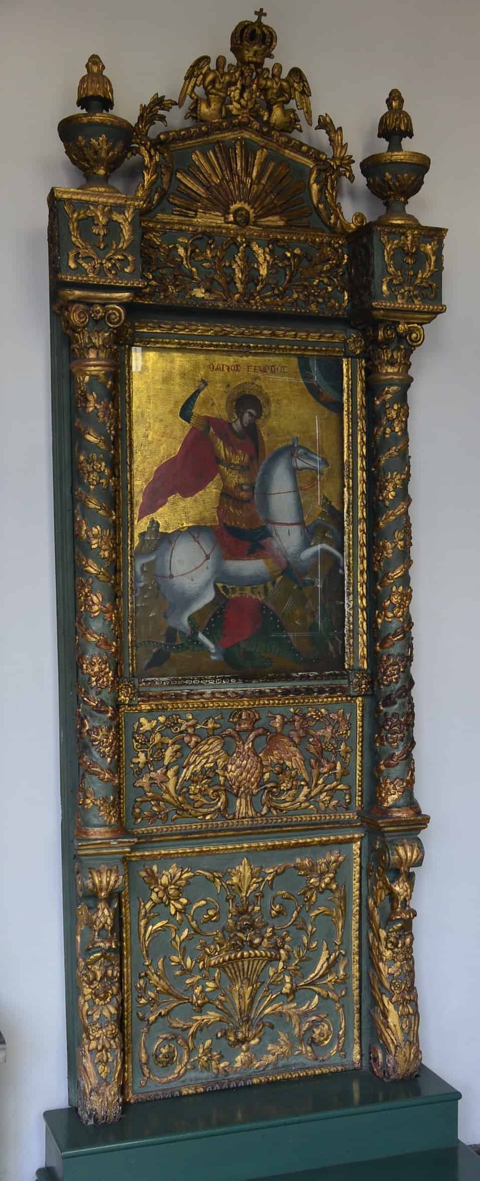 Icon of St. George at the Church of St. George, Ecumenical Patriarchate of Constantinople in Istanbul, Turkey