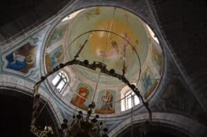 Dome of the church at the Monastery of Saint Gerasimos in Palestine