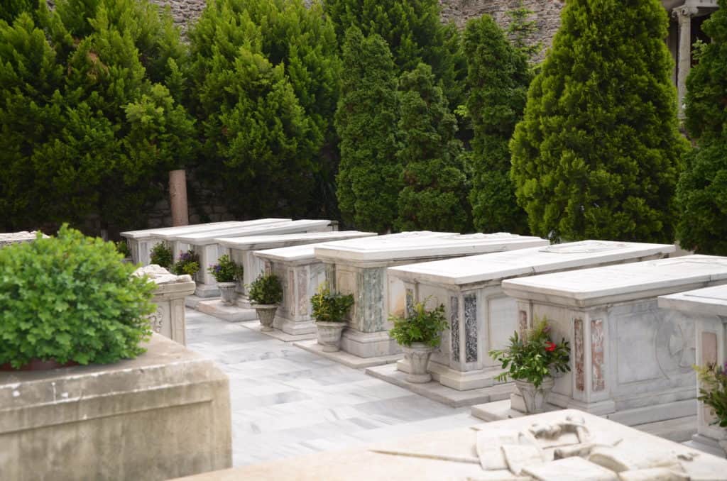 Cemetery at the Monastery of the Life-giving Spring in Istanbul, Turkey