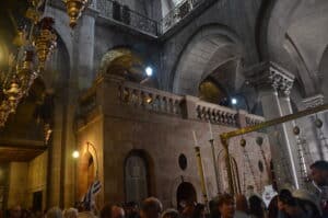 Golgotha at the Church of the Holy Sepulchre in Jerusalem