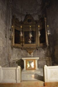 Chapel of the Derision in the ambulatory at the Church of the Holy Sepulchre in Jerusalem