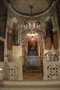 Chapel of the Division of the Robes at the Church of the Holy Sepulchre in Jerusalem