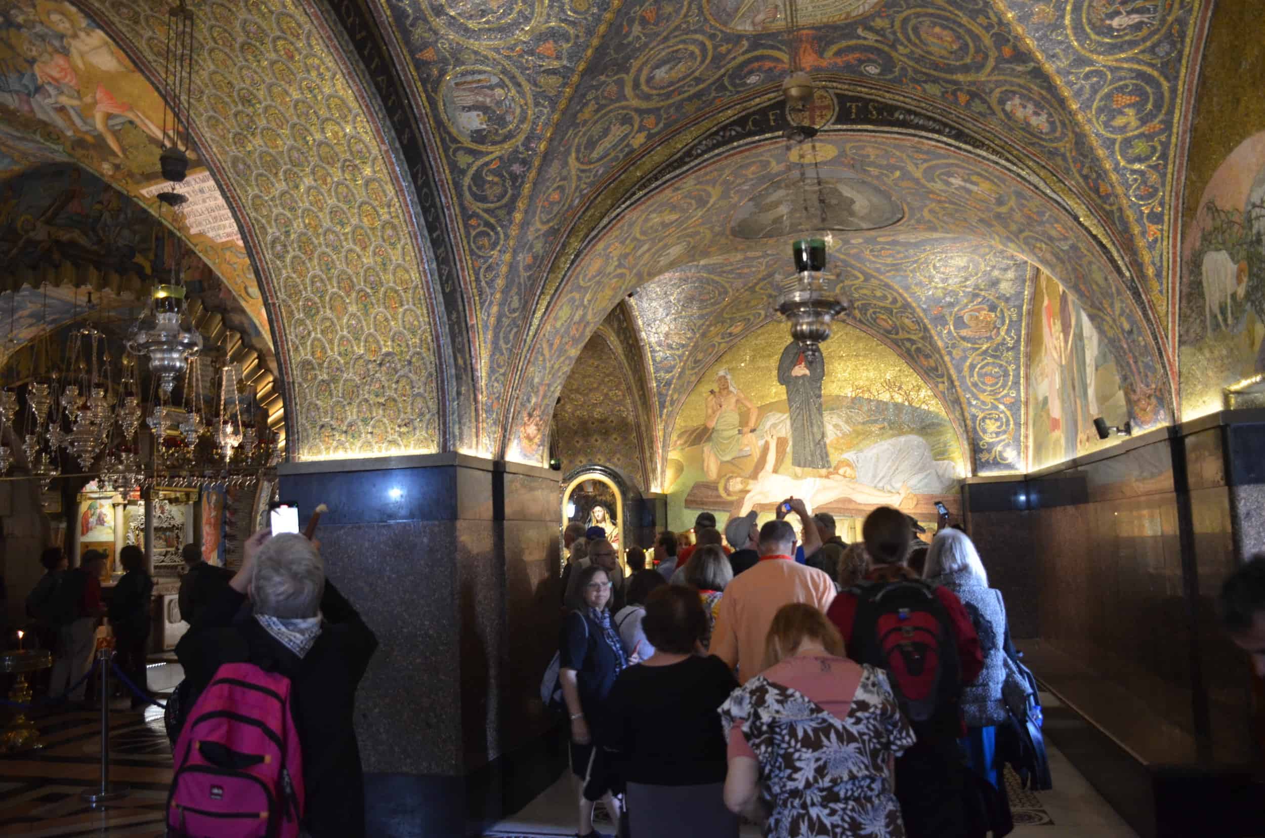 Chapel of the Nailing of the Cross at Golgotha