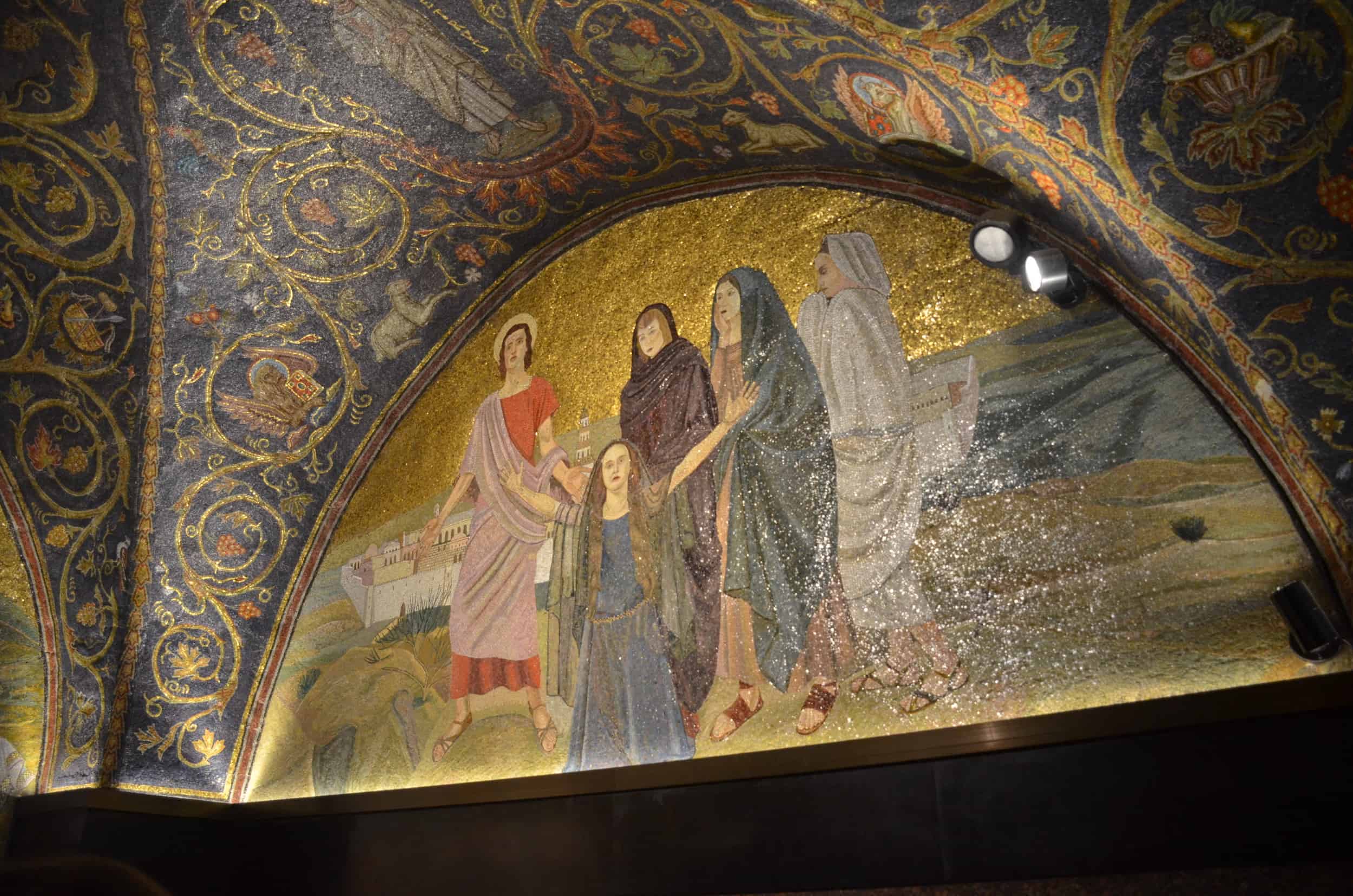 Mosaic in the Chapel of the Nailing of the Cross at Golgotha