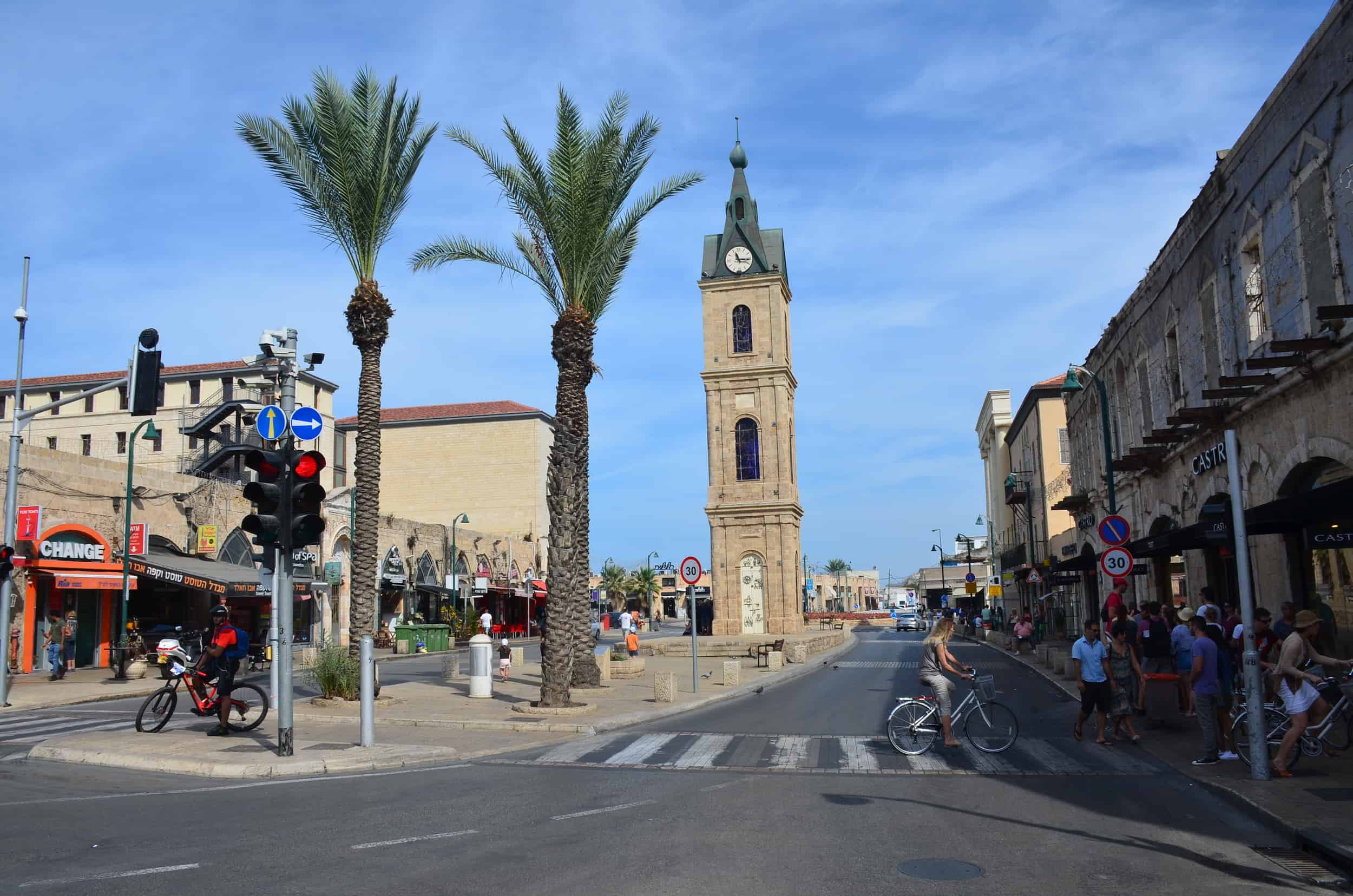 Clock Tower Square in Jaffa, Tel Aviv, Israel