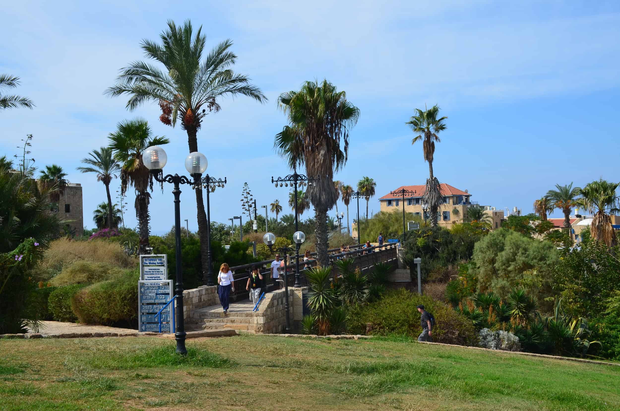 Wishing Bridge at the HaPisgah Gardens in Jaffa, Tel Aviv, Israel