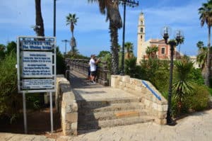 Wishing Bridge at the HaPisgah Gardens in Jaffa, Tel Aviv, Israel