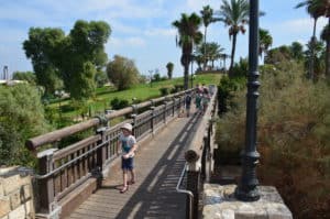 Wishing Bridge at the HaPisgah Gardens in Jaffa, Tel Aviv, Israel