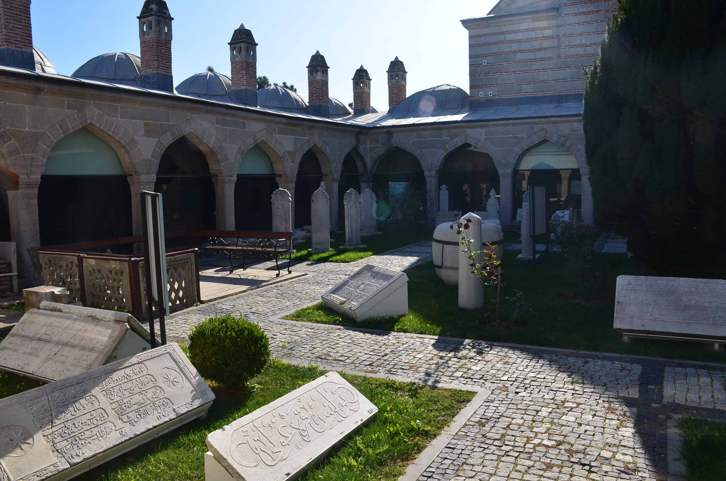 Courtyard of the Hadith School at the Edirne Turkish and Islamic Art Museum in Edirne, Turkey