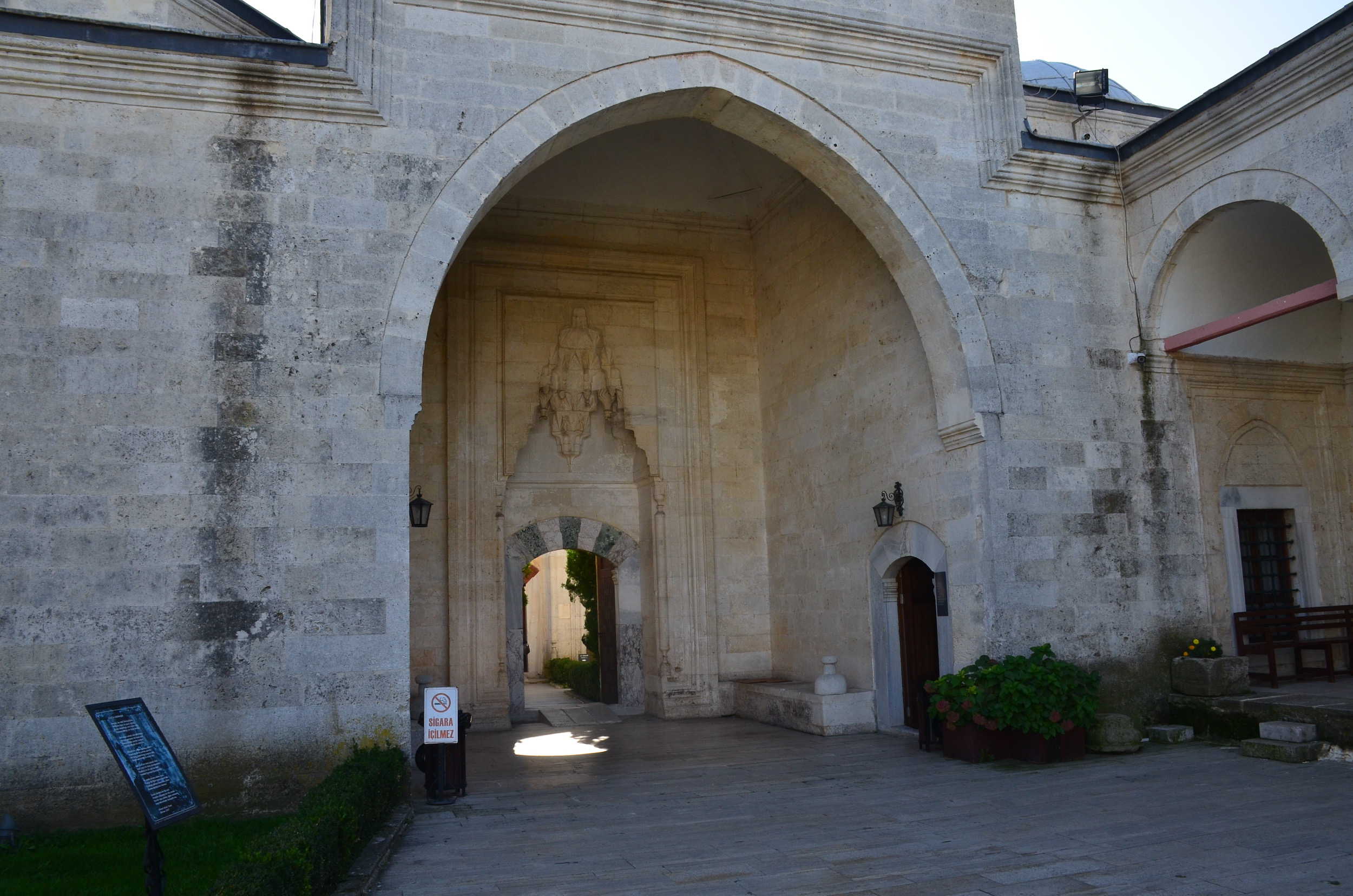 Entrance to the Second Courtyard at the Complex of Bayezid II Health Museum in Edirne, Turkey